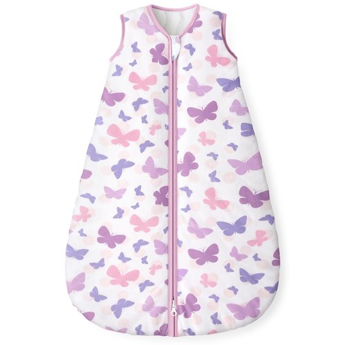 Yoofoss Baby Sleep Sack 0-6 Months, 1.5 Tog Baby Wearable Blanket with 2-Way Zipper, 100% Cotton Organic Fabric Winter Infant Sleeping Sack, Warm Soft Comfy