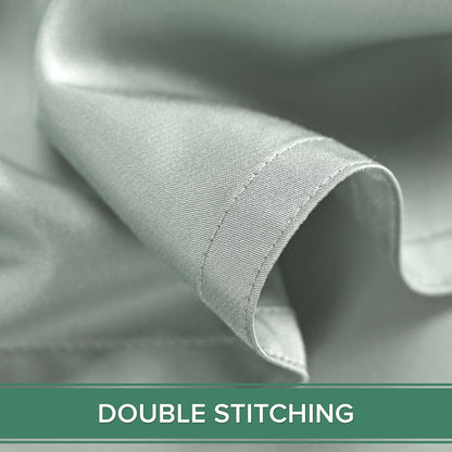 Pure Bamboo California King Sheets - 100% Organic Viscose Bed Set, Soft & Cooling, Sea Glass Color