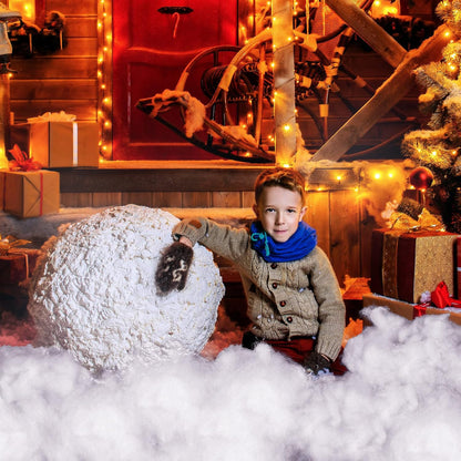 Riakrum Fake Snow Decor - Artificial Fluffy Fiber Stuffing for Holiday Tree & Party Decorations | 300g
