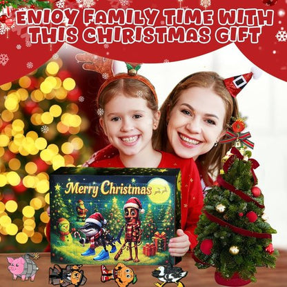 Italian Brainrot Advent Calendar - 24 Days Countdown with Mini Figurines, Keychains & More for Kids 3+