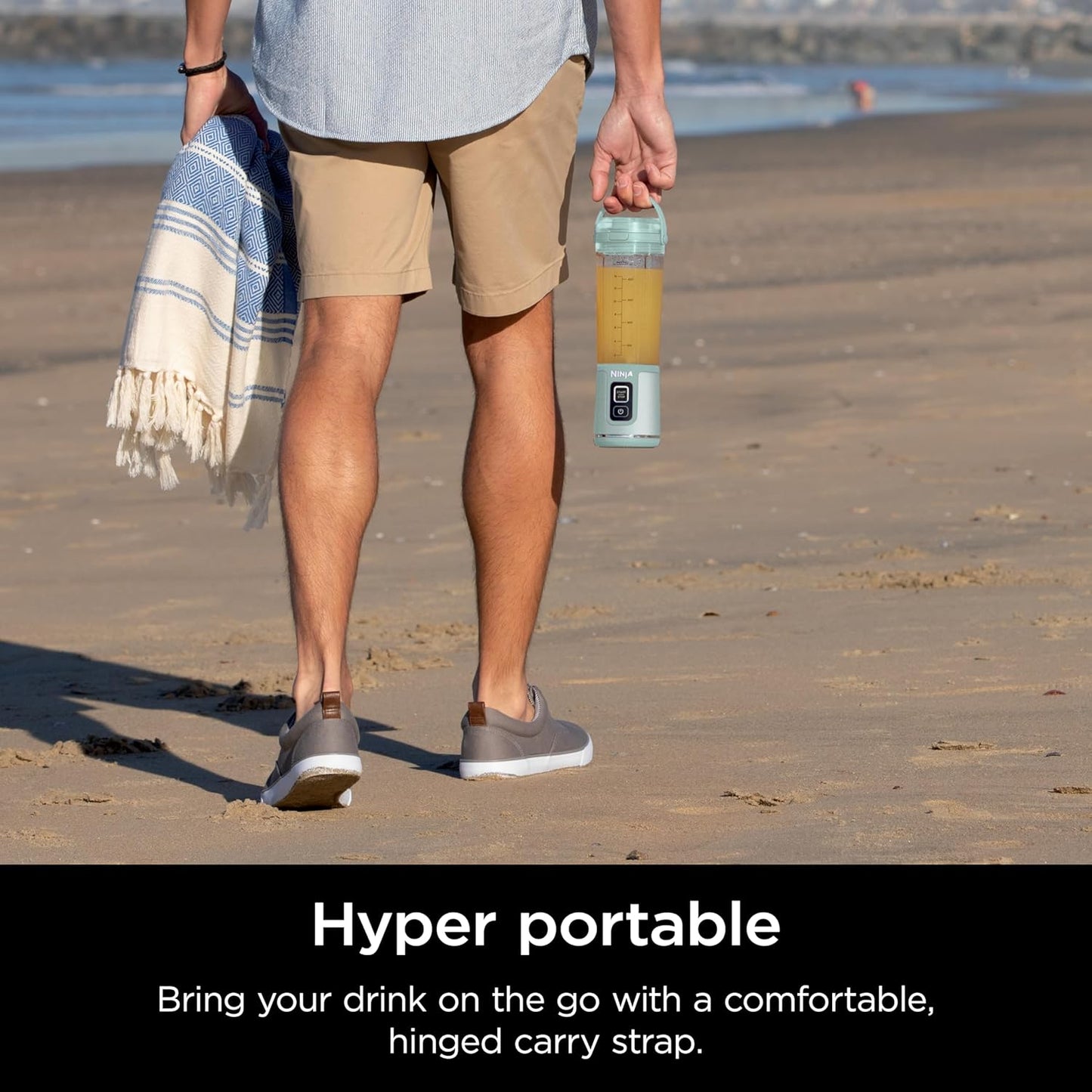 Ninja Blast Portable Blender - Cordless 18oz Personal Blender for Shakes & Smoothies | BPA Free, USB-C Rechargeable, Tinted Mint
