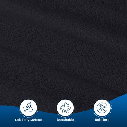 King Size Mattress Protector Waterproof, Premium 200 GSM Terry Mattress Cover, Soft & Breathable Bed Cover, Fitted Sheet Style Stretchable Deep Pockets 17" by Utopia Bedding (Black)