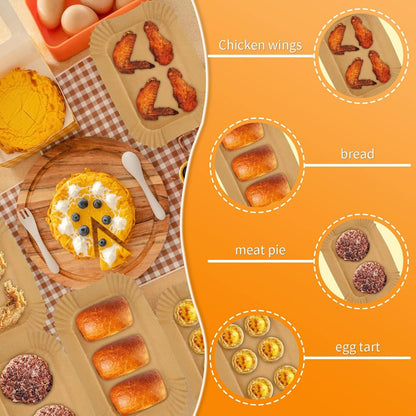 Ninja Air Fryer Disposable Paper Liners - 100PC Rectangle 8.6x5.5'' Baking Parchment Inserts