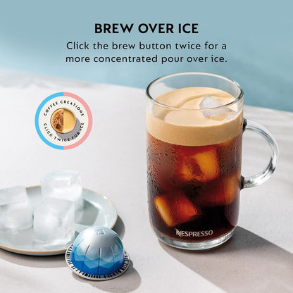 Breville Nespresso Vertuo Plus Deluxe Coffee & Espresso Maker - Titan with Aeroccino Frother