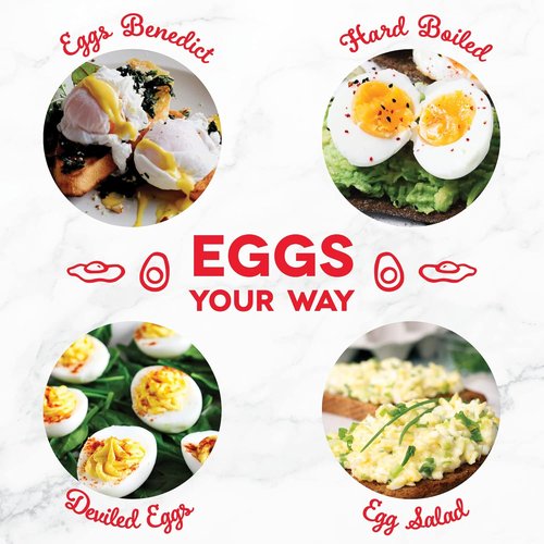 Dash Rapid Egg Cooker | Versatile Boiler, Poacher & Steamer - Holds 7 Eggs - Dishwasher Safe, Black