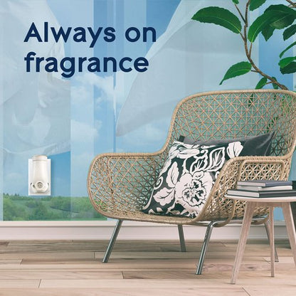 Glade PlugIns Refills Air Freshener Starter Kit, Scented and Essential Oils for Home and Bathroom, Clean Linen, 1.34 Fl Oz, 1 Warmer + 2 Refills