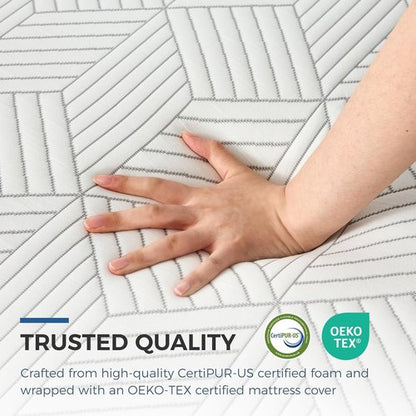 FATHOM Firm Twin Mattress - 6 Inch Memory Foam for Back Pain Relief | Cool Sleep with Gel Foam