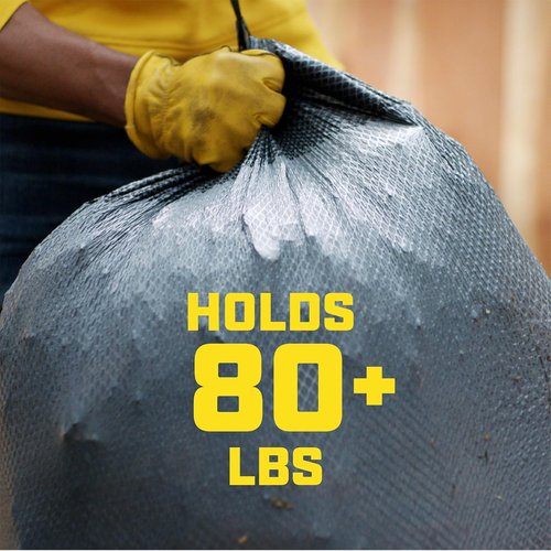 Glad 30 Gallon Trash Bags - Heavy Duty Unscented Garbage Bags with Drawstring | 50 Count