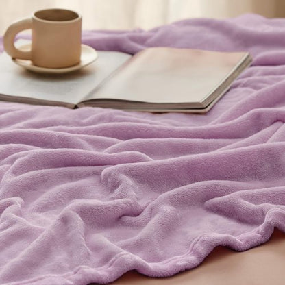 Bedsure GentleSoft Fleece Blanket - Lightweight Plush Cozy Twin Size Lilac 300GSM | 60x80 Inches