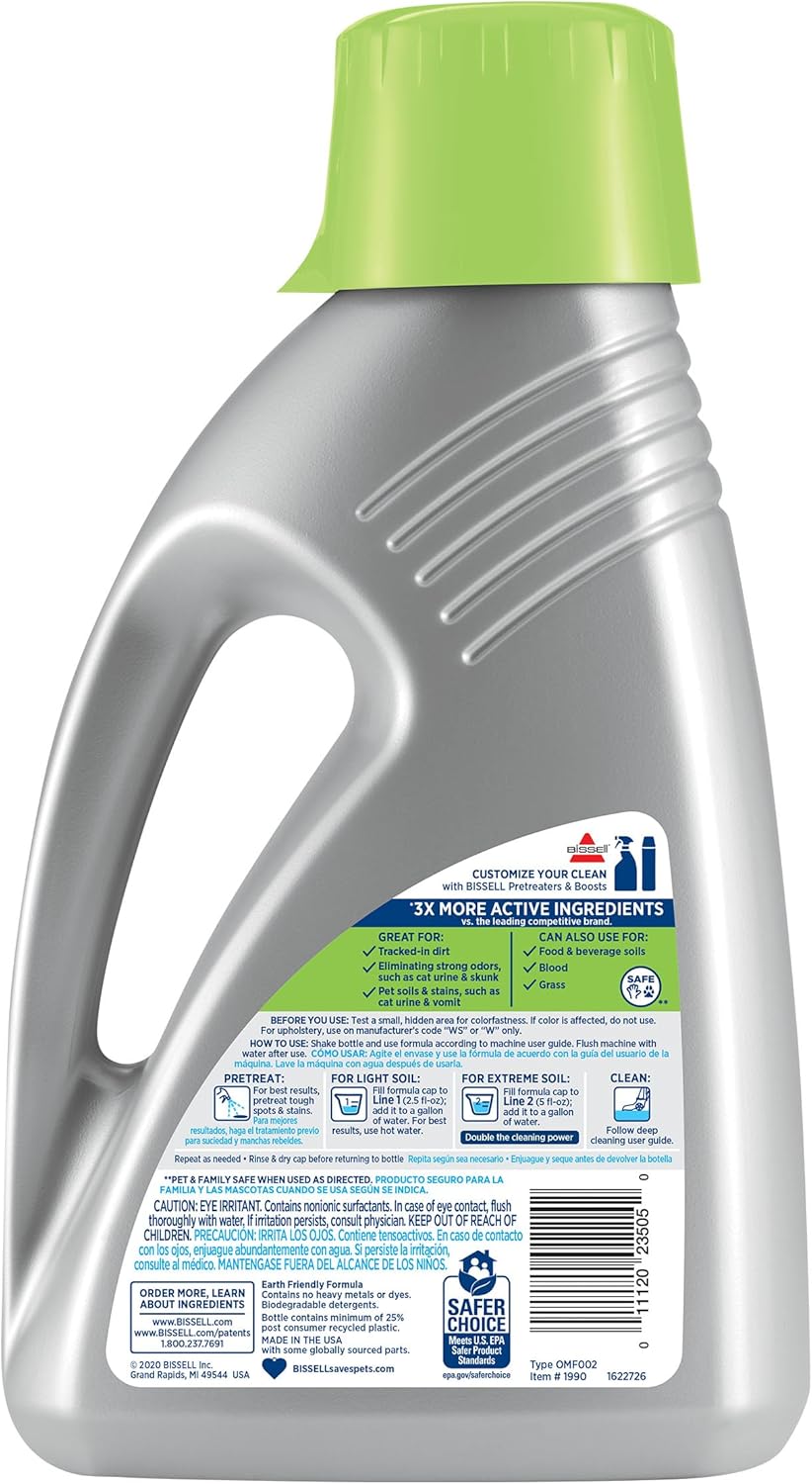 Bissell Pro Pet Urine Eliminator Deep Cleaner Formula - Powerful Stain Removal | 32 Oz
