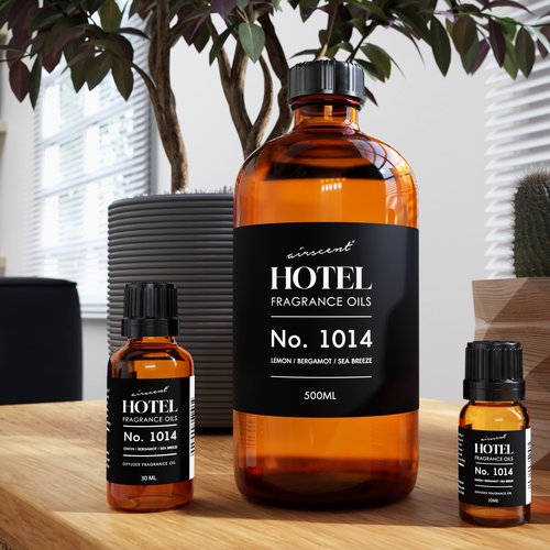 AirScent Hotel Diffuser Oil No. 1014 - The Iconic 5-Star Hotel Coastal Blend - Lemon Bergamot Sea Breeze - 30 mL Fragrance Oil for Ultrasonic and Waterless Diffusers and Crafting