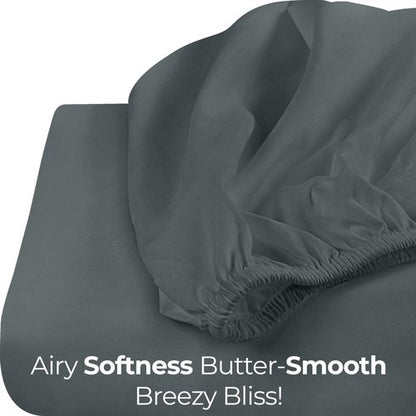 Utopia Bedding Queen Fitted Sheet - Bottom Sheet - Deep Pocket - Soft Microfiber - Shrinkage and Fade Resistant - Easy Care -1 Fitted Sheet Only (Grey)