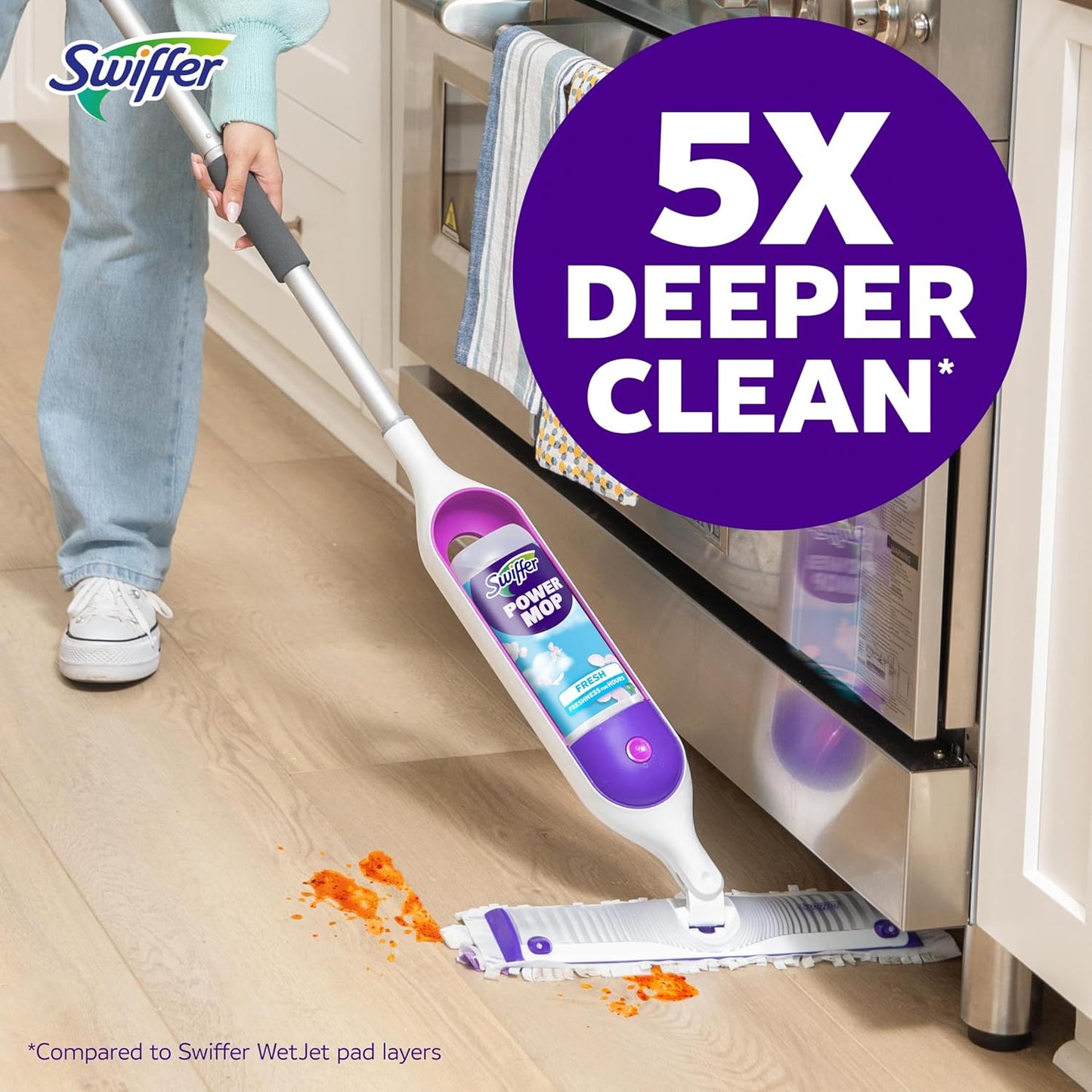 Swiffer PowerMop Multi-Surface Mopping Pad Refills - 11 Count for Effective Floor Cleaning