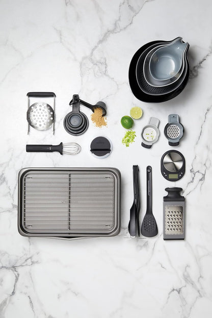 Seven-First KitchenCraft Smart Space Non-Stick Carbon Steel Bakeware Set - 7 Piece Stackable Set