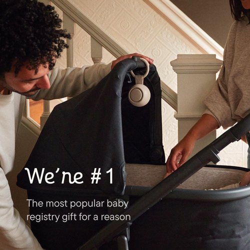 Hatch Go | Portable Sound Machine for Babies and Kids | Sleep Soother | 10 Soothing Sounds | White Noise | Shush | Travel | Registry Gift | Baby Shower | Clips on Stroller | Greige