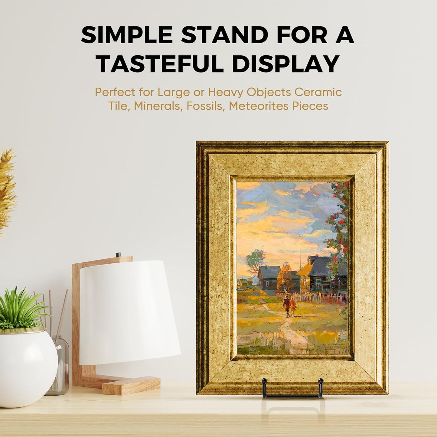 TR-LIFE 14 Inch Heavy Duty Plate Stand | Metal Display Easel for Large Plates & Frames (2 Pack)