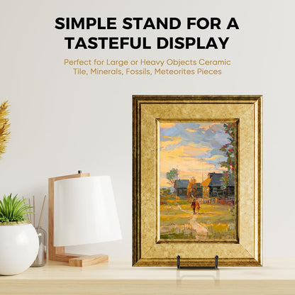 TR-LIFE 14 Inch Heavy Duty Plate Stand | Metal Display Easel for Large Plates & Frames (2 Pack)