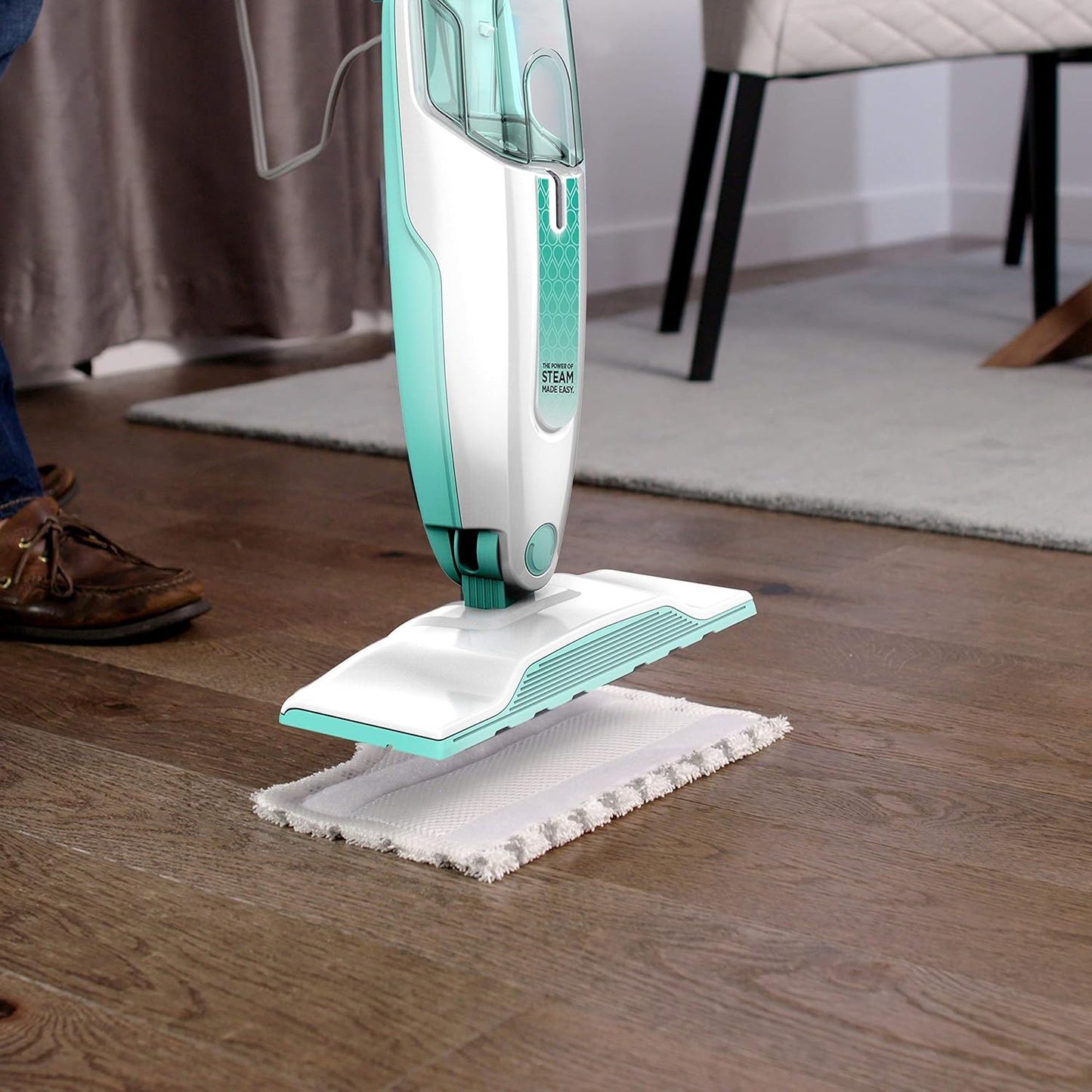 Shark S1000 Electric Floor Cleaner Mop - Renewed, Powerful Cleaning in Sleek White Design