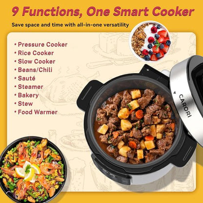 Instant Pot | 6 Quart Electric Pressure Cooker - Non-Stick Pot with 12 Preset Functions & Touchscreen