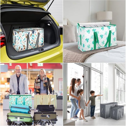 BALEINE Oversized Moving Bags - Heavy-Duty Storage Totes with Reinforced Handles | Clover, 2-Pack