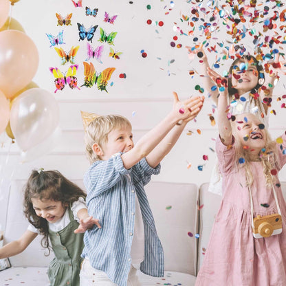 OPSEAM 3D Butterfly Wall Decor - 48 PCS Magnetic Stickers for Party Decorations