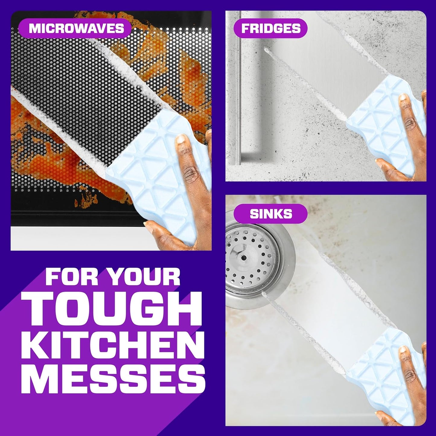 Mr. Clean Magic Eraser - Foaming Sponge with Dawn Cleaning Power for Kitchen Grease | 6 Count