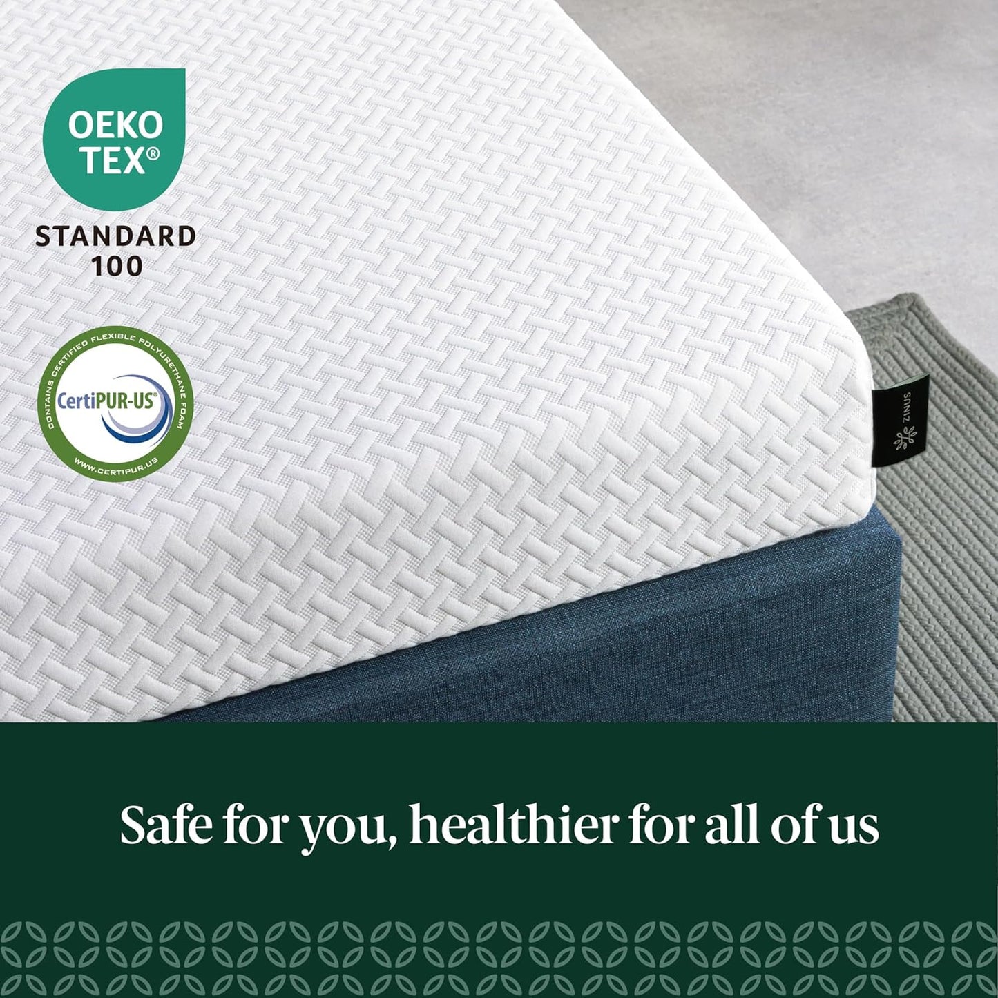 Zinus 6 Inch Full Memory Foam Mattress - Cooling, Fiberglass-Free, Medium Feel, Safe Materials