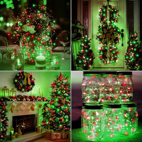 Btfarm 30 Pack Fairy Lights - Battery Operated Twinkle Lights | 7ft Waterproof Mini Silver Wire for Christmas & Weddings