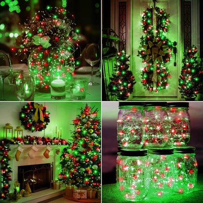 Btfarm 30 Pack Fairy Lights - Battery Operated Twinkle Lights | 7ft Waterproof Mini Silver Wire for Christmas & Weddings