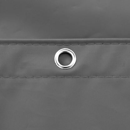 Barossa Design Gray Shower Curtain Liner with 6 Magnets - Heavy Duty Waterproof PEVA Shower Liner for Bathroom, 72" x 72" Standard Size, Metal Grommets - Dark Gray, 72x72