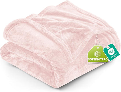 Utopia Bedding Fleece Blanket - Twin Size Pink 300GSM Luxury Soft Microfiber | Anti-Static & Fuzzy (60x80 Inch)