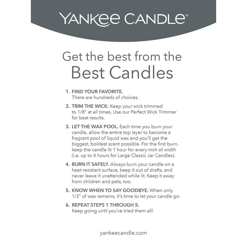 Yankee Candle Meadow Showers Scented Classic 22oz Large Jar Single Wick Candle Over 110 Hours of Burn Time Green