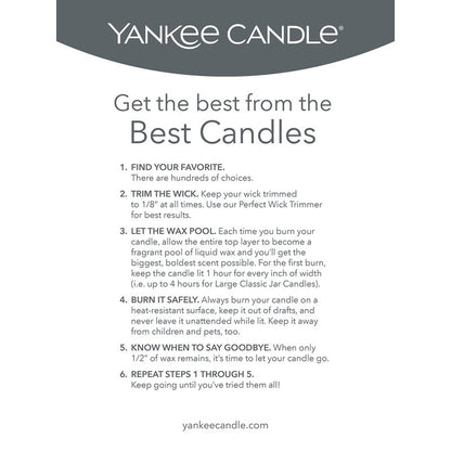 Yankee Candle Meadow Showers Scented Classic 22oz Large Jar Single Wick Candle Over 110 Hours of Burn Time Green