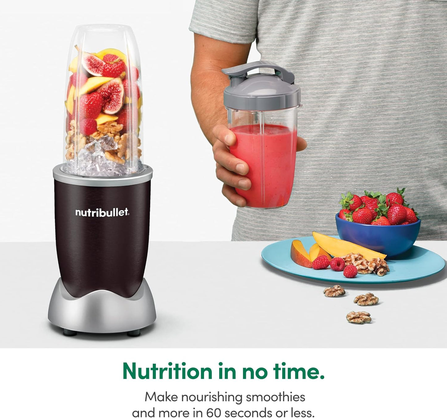 NutriBullet Pro 13-Piece Blender Set - Powerful 900W Motor in Sleek Onyx Black | Perfect for Smoothies