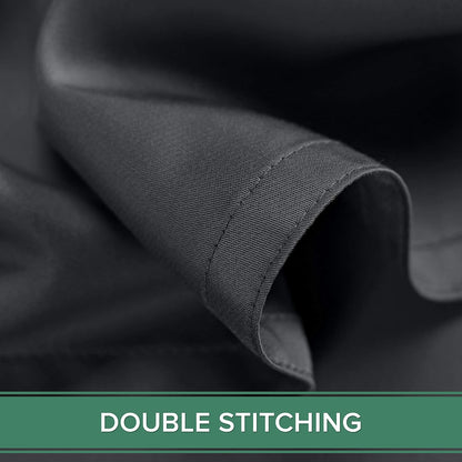 Pure Bamboo Short Queen Sheets - 100% Organic Viscose Bed Sheet Set, Soft & Cooling | 60"x75", Charcoal