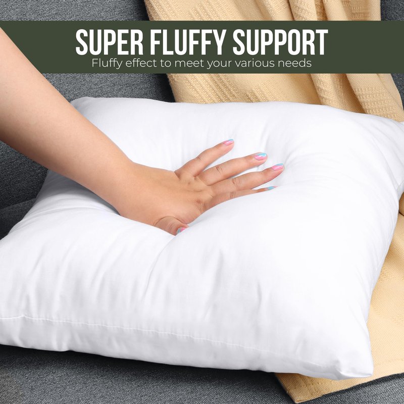 Utopia Bedding Throw Pillows (Set of 1, White) – 20 x 20 Inches Down Alternative Pillows for Bed, Sofa, and Couch - Fluffy Decorative Stuffer Pillow for Indoors & Outdoors