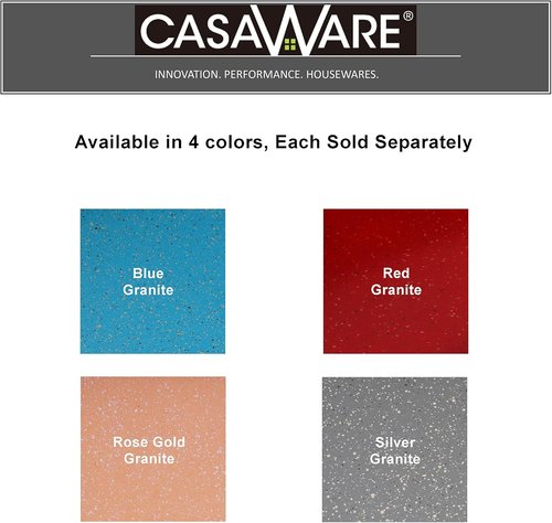 CasaWare Toaster Oven Set - 3-Piece Silver Granite Kitchen Essentials for Perfect Toasting