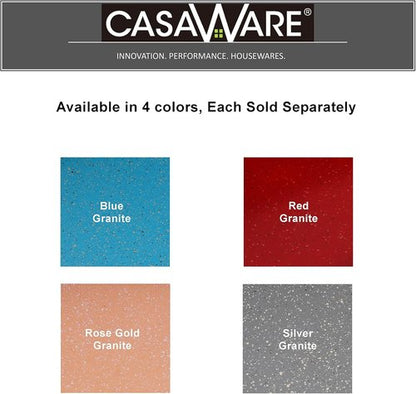 CasaWare Grande Lasagna Roaster Pan - Extra Large 18 x 12 x 3-Inch, Ceramic Coated Non-Stick (Silver Granite)