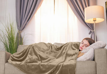 Utopia Bedding Fleece Blanket - King Size Luxury Soft Microfiber | Anti-Static Camel Color (90x102 Inch)