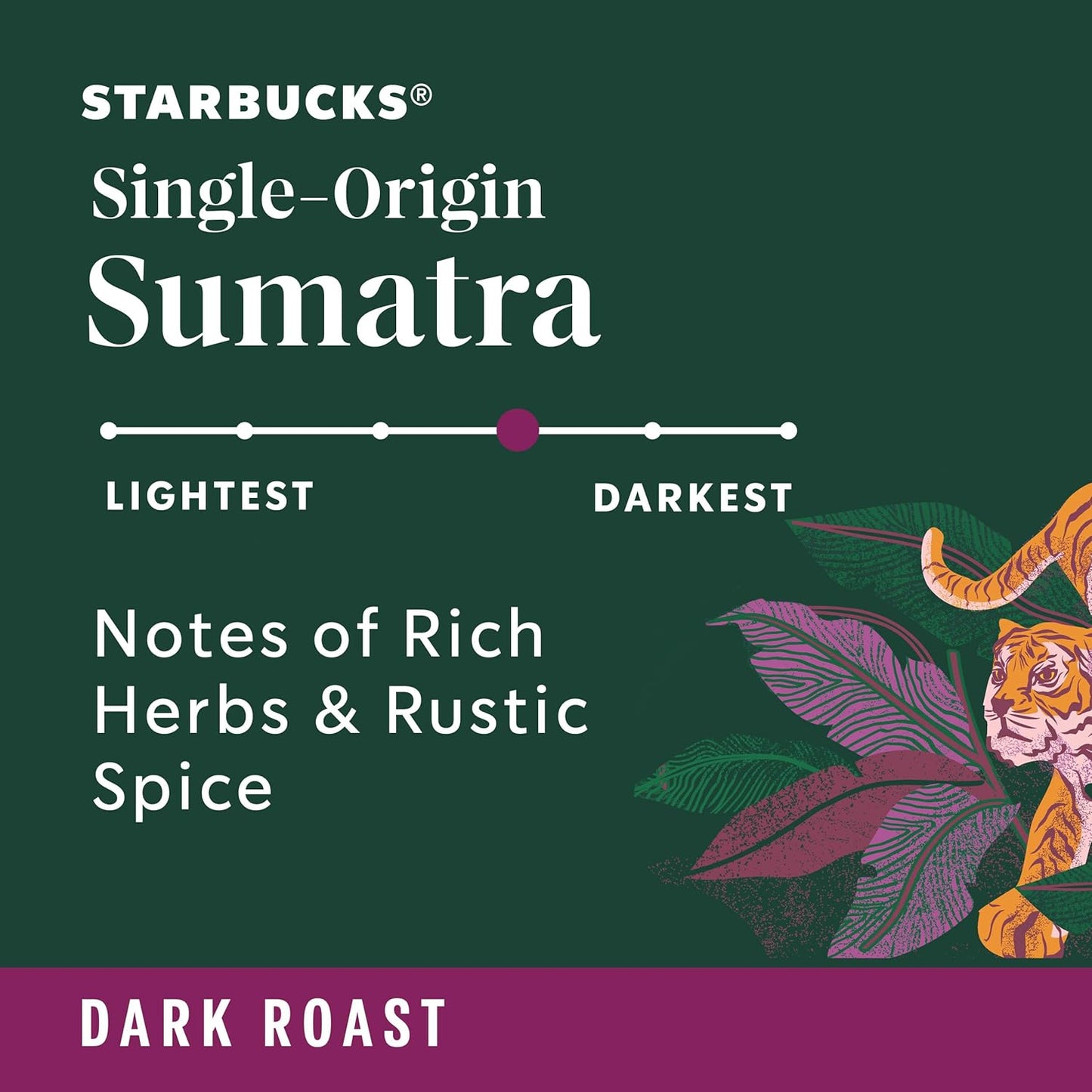 Starbucks Ground Coffee - Dark Roast Single-Origin Sumatra | Six 18 oz Bags for Hot or Iced Brew