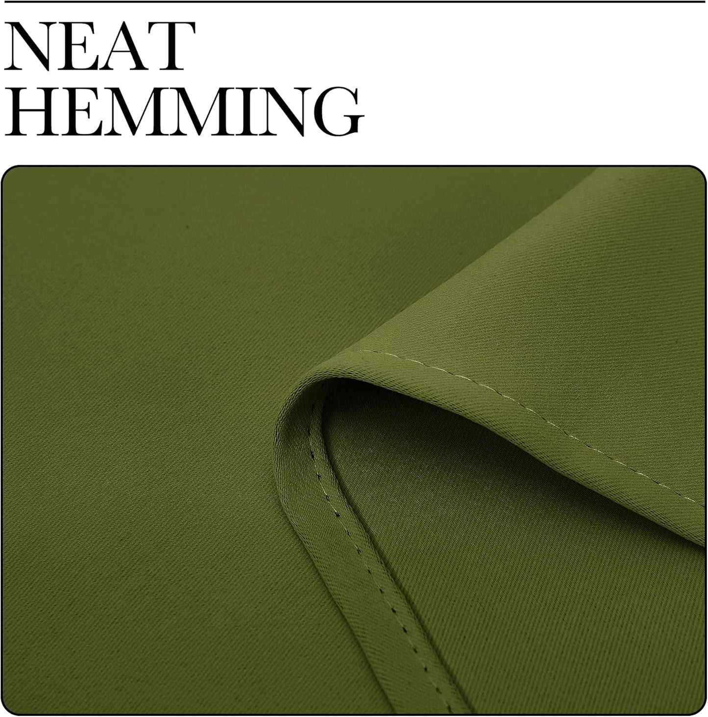 NICETOWN Blackout Curtain Panels - Thermal Insulated Draperies for Bedroom | Olive Green, 34 x 72 Inch (One Pair)