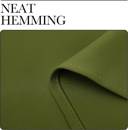 NICETOWN Olive Green Blackout Curtains - Thermal Insulated Drapes for Small Windows | 40" Length, 2 Panels, 29" Wide