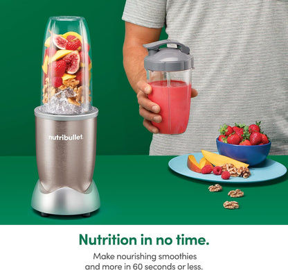 Nutribullet Pro 900 Watt Personal Blender - 13-Piece High-Speed Mixer System in Champagne | Pack of 2