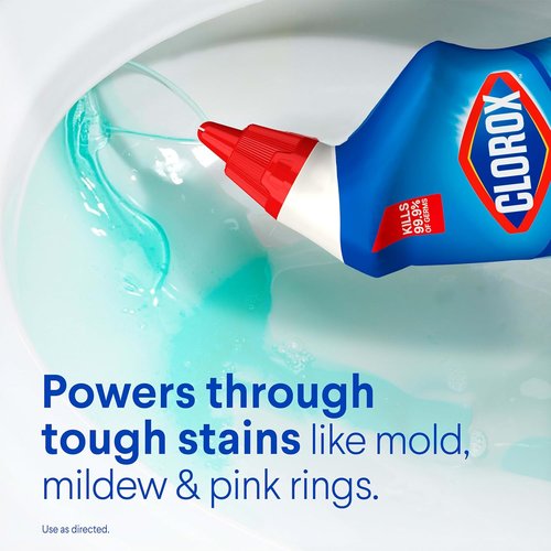 Clorox Toilet Bowl Cleaner - Rain Clean Formula, 24 Fl Oz, Pack of 2 for Deep Cleaning