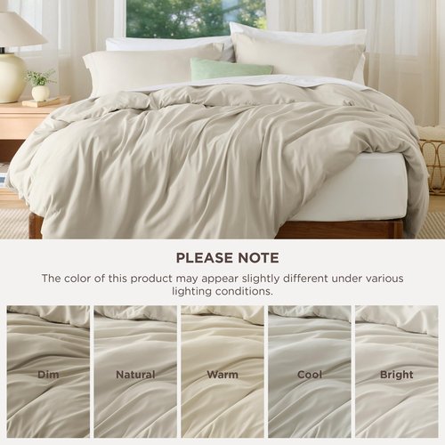 Bedsure Duvet Cover California King Size - Soft Double Brushed Bedding Set for Kids & Adults, Zipper Closure, 3 Pieces, Includes 1 Duvet Cover (104"x98") & 2 Pillow Shams, NO Comforter, Linen