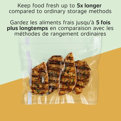 FoodSaver Vacuum Sealer Bags - Custom Length Multipack for Airtight Food Storage | 5 Count Rolls