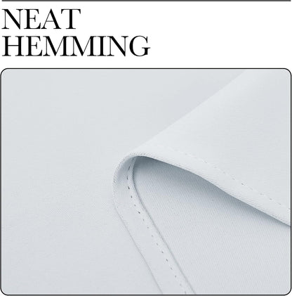 NICETOWN Room Darkening Curtains - Thermal Insulated Grommet Drapes for Bedroom | Greyish White, 2 Panels, 34x72