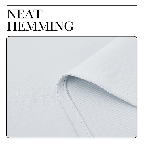 NICETOWN Room Darkening Curtain Panels for Bedroom, Easy-Care Solid Thermal Insulated Grommet Room Darkening Draperies/Drapes (Greyish White, 2 Panels, 34 by 54)