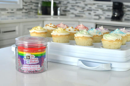 Professional Silicone Baking Cups - Premium 12 Piece Set | Reusable Muffin & Cupcake Pans | BPA Free