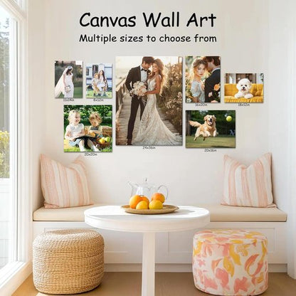 Custom Canvas Prints - Personalized Framed Wall Art for Family & Pets | 6x8in Photo Gifts